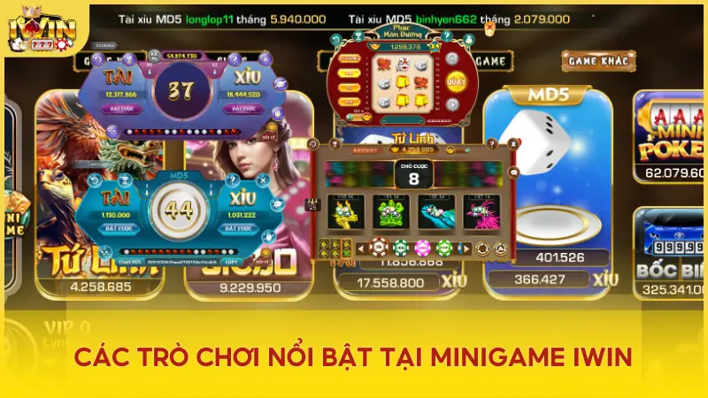 Khám phá kho trò chơi đầy kịch tính tại sảnh MINIGAME Iwin Club