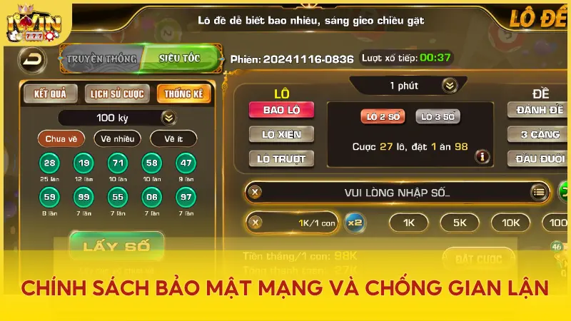 Iwin thiết kế quy trình bảo mật riêng với công nghệ tiên tiến nhằm chống gian lận