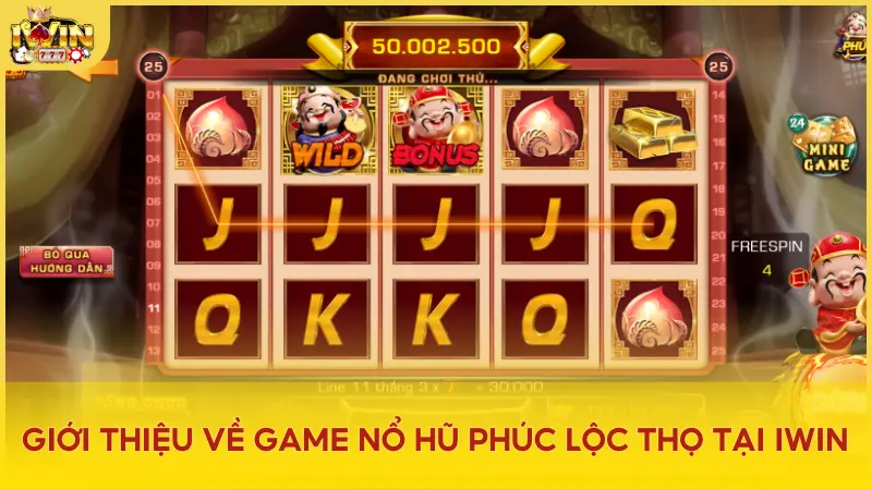 Tính năng độc đáo của game nổ hũ Phúc Lộc Thọ tại Iwin Club là cơ chế quay miễn phí và đốt pháo nhận lộc độc đáo