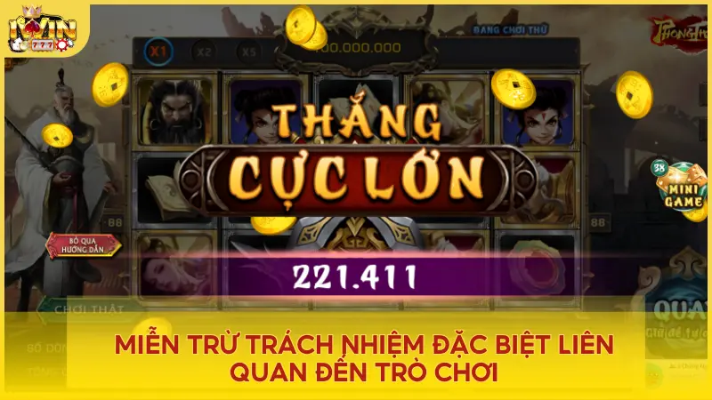 iwin club không cam kết lợi nhuận cho người chơi, mọi trò chơi đều có rủi ro